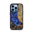 iPhone 14 Pro Wood+Resin Phone Case - Adrian (Blue, 698719) Online Sale