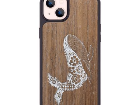 iPhone 14 Plus Wood+Resin Phone Case - Growth - Walnut (Curated) on Sale