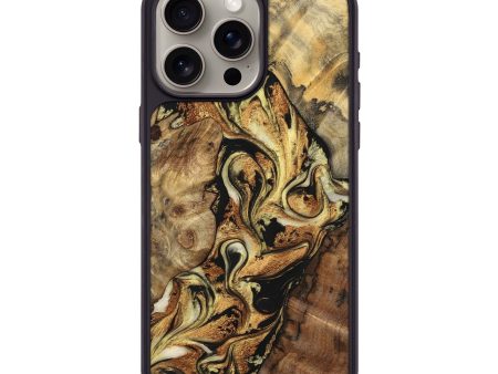 iPhone 15 Pro Max Wood+Resin Phone Case - Elian (Mosaic, 699602) Discount