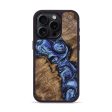 iPhone 15 Pro Wood+Resin Phone Case - Marion (Blue, 699130) Fashion