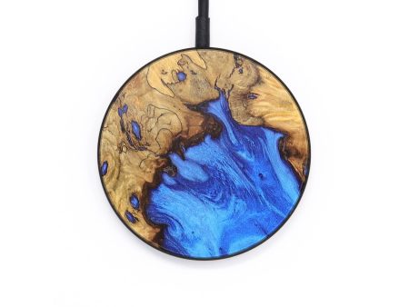 Circle Wood+Resin Wireless Charger - Cory (Blue, 697882) Online