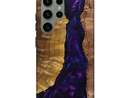 Galaxy S24 Ultra Wood+Resin Live Edge Phone Case - Alessandra (Purple, 697642) Online