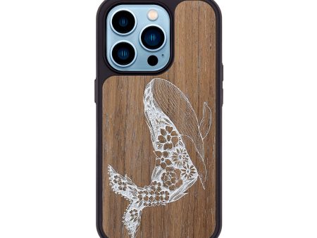 iPhone 14 Pro Wood+Resin Phone Case - Growth - Walnut (Curated) on Sale