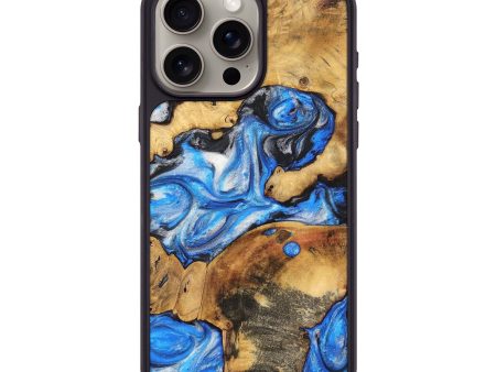 iPhone 15 Pro Max Wood+Resin Phone Case - Elias (Mosaic, 698896) Online Hot Sale