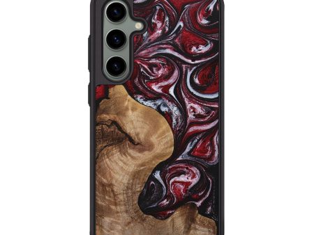 Galaxy S24 Plus Wood+Resin Phone Case - Nadine (Red, 699147) Supply