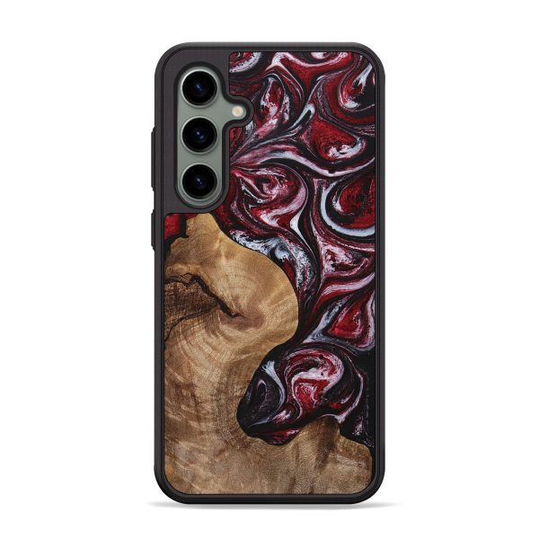 Galaxy S24 Plus Wood+Resin Phone Case - Nadine (Red, 699147) Supply