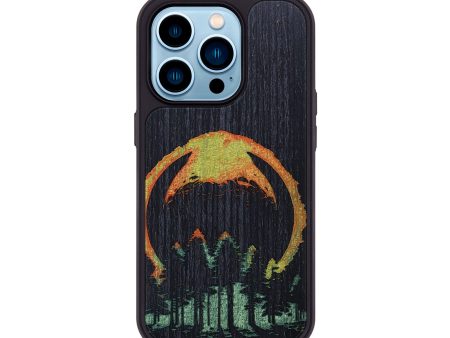 iPhone 14 Pro Wood+Resin Phone Case - Haylee (Eclipse, 697746) For Cheap