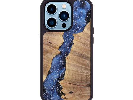 iPhone 14 Pro Wood+Resin Phone Case - Skye (Cosmos, 699652) Online Hot Sale