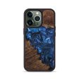 iPhone 13 Pro Wood+Resin Phone Case - Lesley (Blue, 699137) Cheap