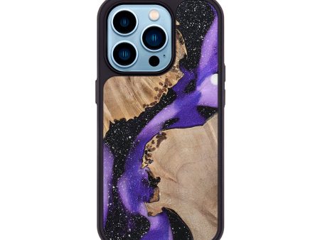 iPhone 14 Pro Wood+Resin Phone Case - Mona (Cosmos, 698488) on Sale