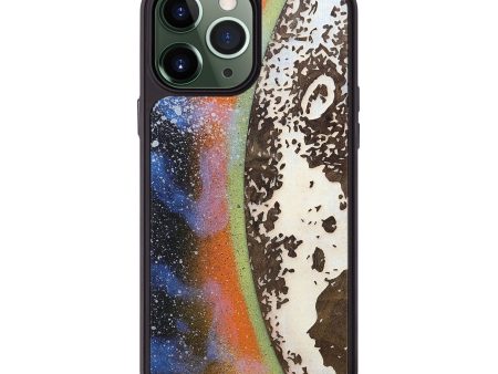 iPhone 13 Pro Max Wood+Resin Phone Case - Makayla (Eclipse, 697808) on Sale