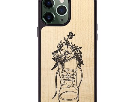 iPhone 13 Pro Max Wood+Resin Phone Case - Wildflower Walk - Maple (Curated) Cheap