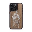 iPhone 15 Pro Wood+Resin Phone Case - Wildflower Walk - Walnut (Curated) Fashion