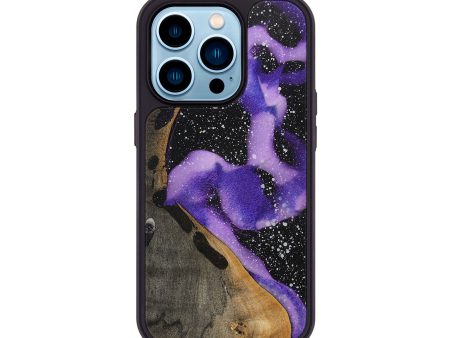 iPhone 14 Pro Wood+Resin Phone Case - Jaxon (Cosmos, 698450) For Sale