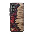 Galaxy S24 Plus Wood+Resin Phone Case - Scarlet (Red, 699154) For Sale