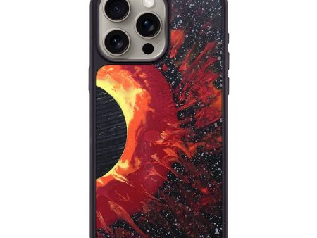 iPhone 15 Pro Max Wood+Resin Phone Case - Melba (Eclipse, 697813) For Sale