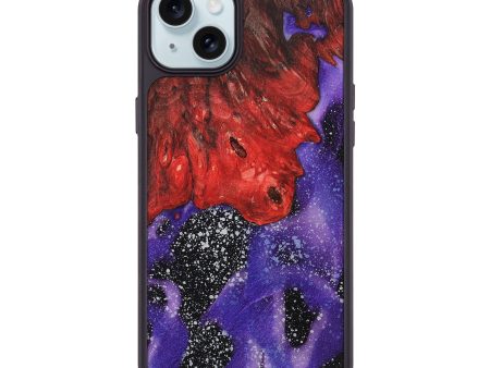 iPhone 15 Plus Wood+Resin Phone Case - Carlos (Cosmos, 698465) Cheap