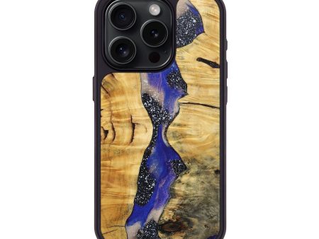 iPhone 15 Pro Wood+Resin Phone Case - Yvette (Cosmos, 697725) on Sale