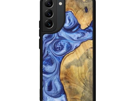 Galaxy S22 Plus Wood+Resin Phone Case - Candace (Blue, 698740) Discount