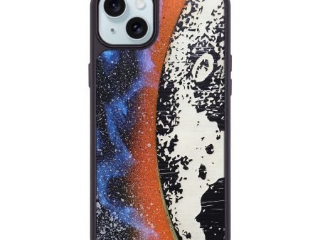 iPhone 15 Plus Wood+Resin Phone Case - Alan (Eclipse, 697776) on Sale