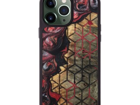 iPhone 13 Pro Max Wood+Resin Phone Case - Sonya (Pattern, 698945) on Sale