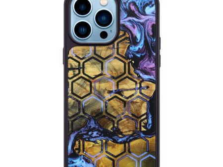 iPhone 14 Pro Max Wood+Resin Phone Case - Blakely (Pattern, 697735) on Sale