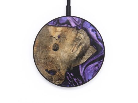 Circle Wood+Resin Wireless Charger - Grant (Purple, 697869) For Discount