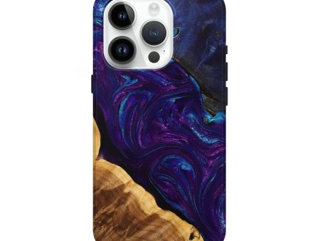 iPhone 15 Pro Wood+Resin Live Edge Phone Case - Kari (Purple, 698754) Online now