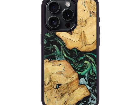 iPhone 15 Pro Wood+Resin Phone Case - Trudy (Ombre, 699029) Sale