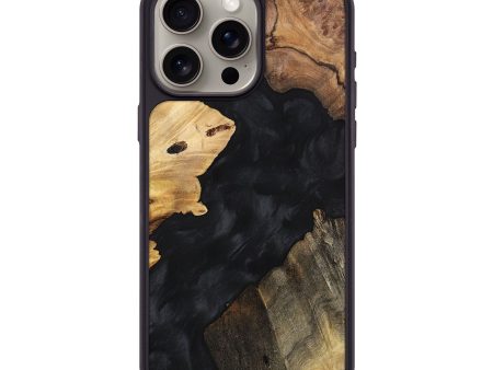 iPhone 15 Pro Max Wood+Resin Phone Case - Rylee (Mosaic, 699603) on Sale