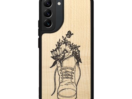 Galaxy S22 Plus Wood+Resin Phone Case - Wildflower Walk - Maple (Curated) Discount