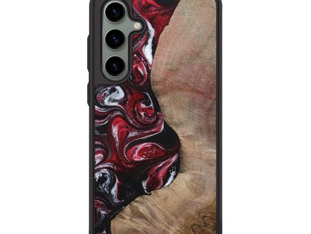 Galaxy S24 Plus Wood+Resin Phone Case - Larry (Red, 699155) Hot on Sale