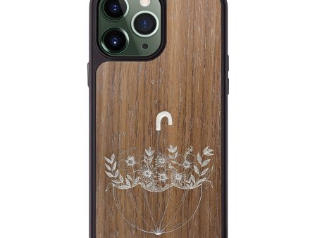 iPhone 13 Pro Max Wood+Resin Phone Case - No Rain No Flowers - Walnut (Curated) Discount