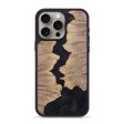 iPhone 15 Pro Max Wood+Resin Phone Case - Sofia (Pure Black, 699671) on Sale