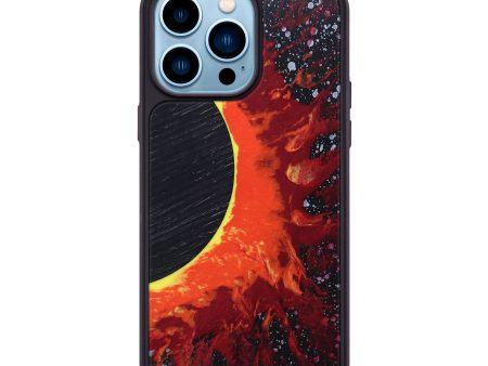 iPhone 14 Pro Max Wood+Resin Phone Case - Enzo (Eclipse, 697757) Online Hot Sale