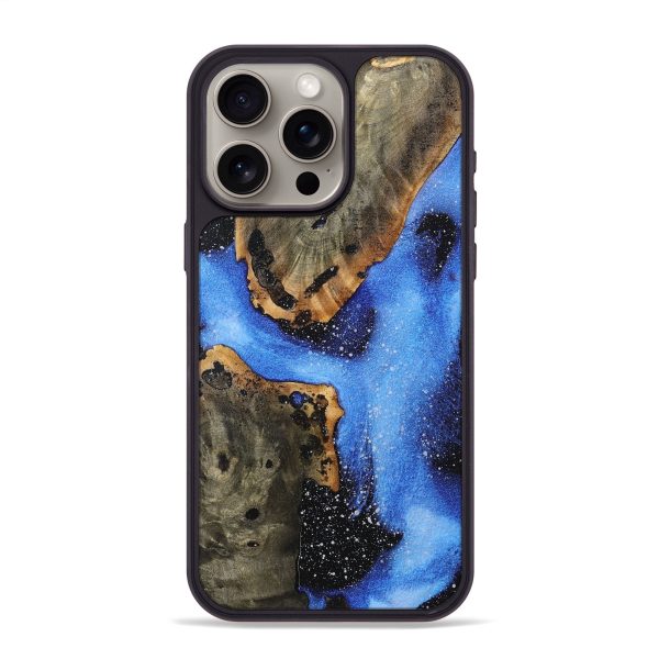 iPhone 15 Pro Max Wood+Resin Phone Case - Imogene (Cosmos, 698490) For Cheap