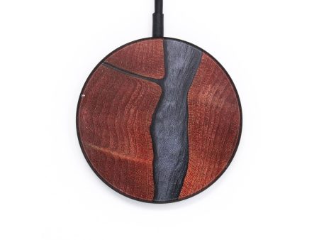 Circle Wood+Resin Wireless Charger - Elena (Pure Black, 697847) Online now