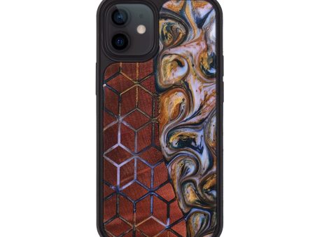 iPhone 12 Wood+Resin Phone Case - Diego (Pattern, 699050) Cheap