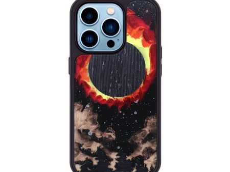 iPhone 14 Pro Wood+Resin Phone Case - Danna (Eclipse, 697763) Online