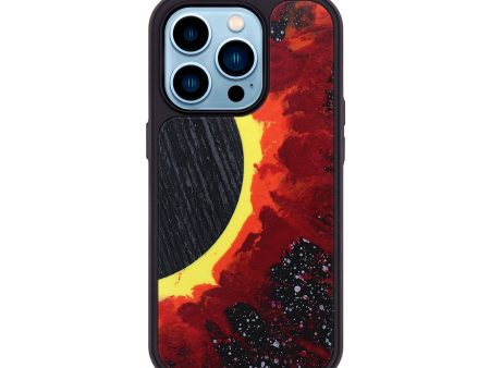 iPhone 14 Pro Wood+Resin Phone Case - Ali (Eclipse, 697773) Discount