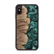 iPhone Xs Max Wood+Resin Phone Case - Caroline (Green, 699125) Cheap