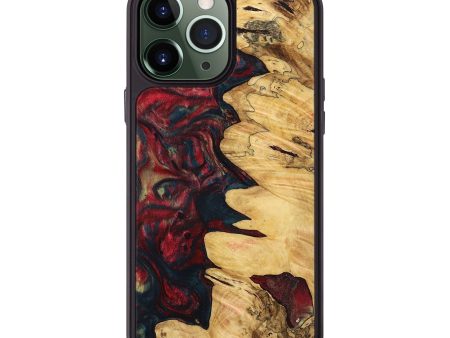 iPhone 13 Pro Max Wood+Resin Phone Case - Lizbeth (Red, 699148) Discount