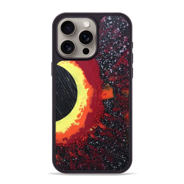 iPhone 15 Pro Max Wood+Resin Phone Case - Malcolm (Eclipse, 697775) Hot on Sale