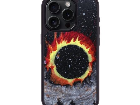 iPhone 15 Pro Wood+Resin Phone Case - Ayden (Eclipse, 697754) For Discount