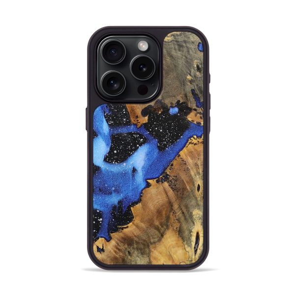 iPhone 15 Pro Wood+Resin Phone Case - Victor (Cosmos, 698472) For Sale