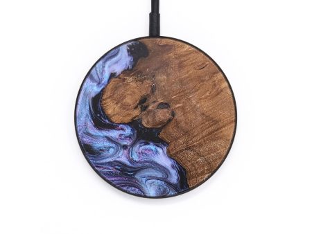 Circle Wood+Resin Wireless Charger - Haley (Purple, 697873) Online