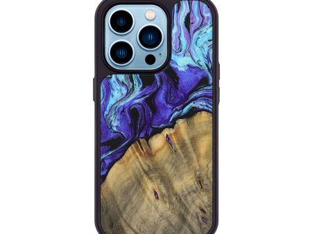 iPhone 14 Pro Wood+Resin Phone Case - Lennon (Ombre, 699836) Online Sale