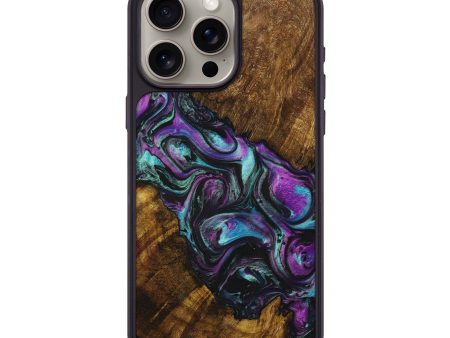 iPhone 15 Pro Max Wood+Resin Phone Case - Desmond (Purple, 699097) Online now