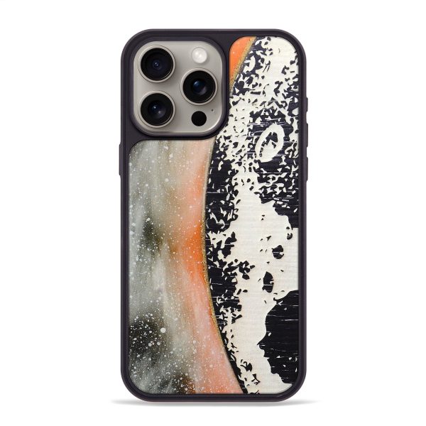 iPhone 15 Pro Max Wood+Resin Phone Case - Loretta (Eclipse, 697784) Discount