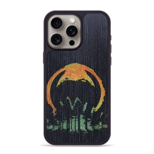 iPhone 15 Pro Max Wood+Resin Phone Case - Porter (Eclipse, 697809) Cheap